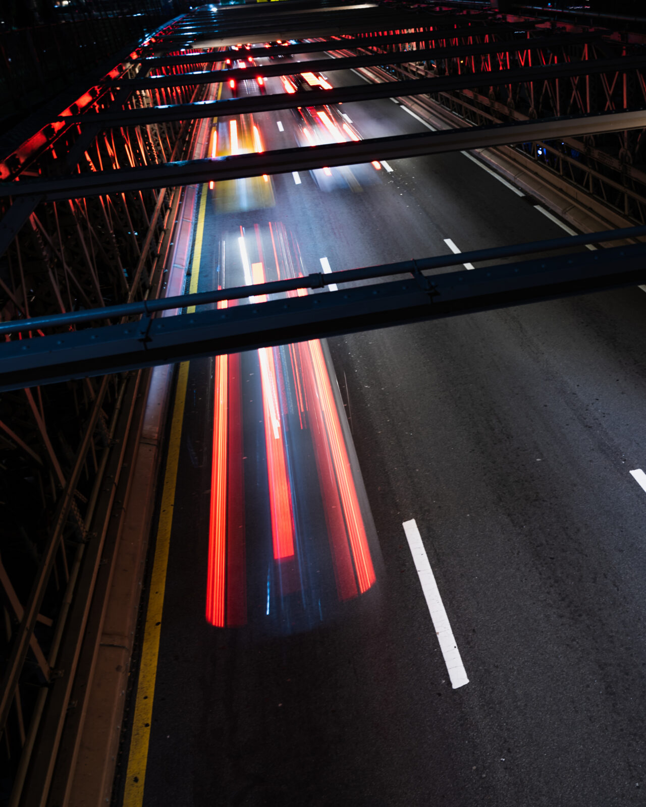 bridge-with-motion-blur-traffic-close-up